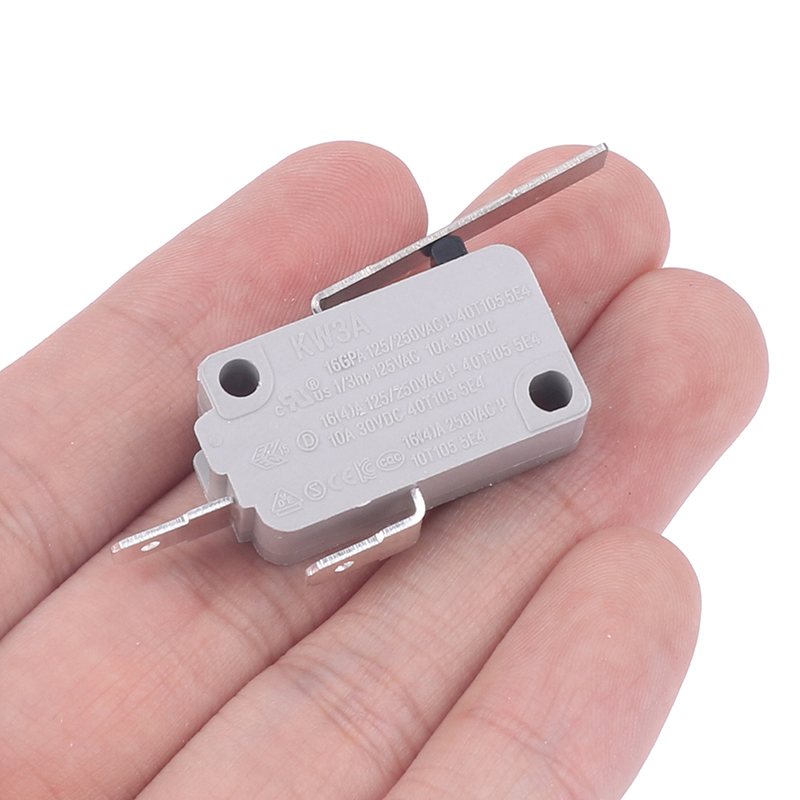 Microinterruptor para puerta de horno microondas, máquina de café de Kw3A-16A, normalmente abierto, electrodomésticos, límite de seguridad, interruptor de viaje, 1 ud.: Beige