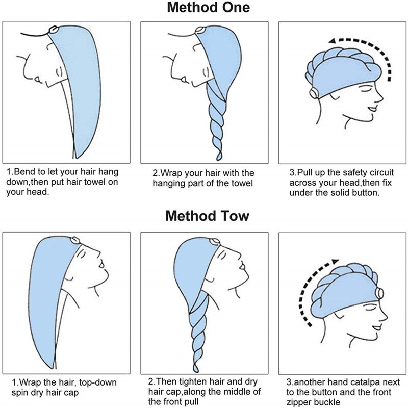 Super Absorbent Quick Dry Hair Towel/Microfiber Towel/Hair Towel Wrap for Women, / Turban For Drying Curly, Long & Thick Hair