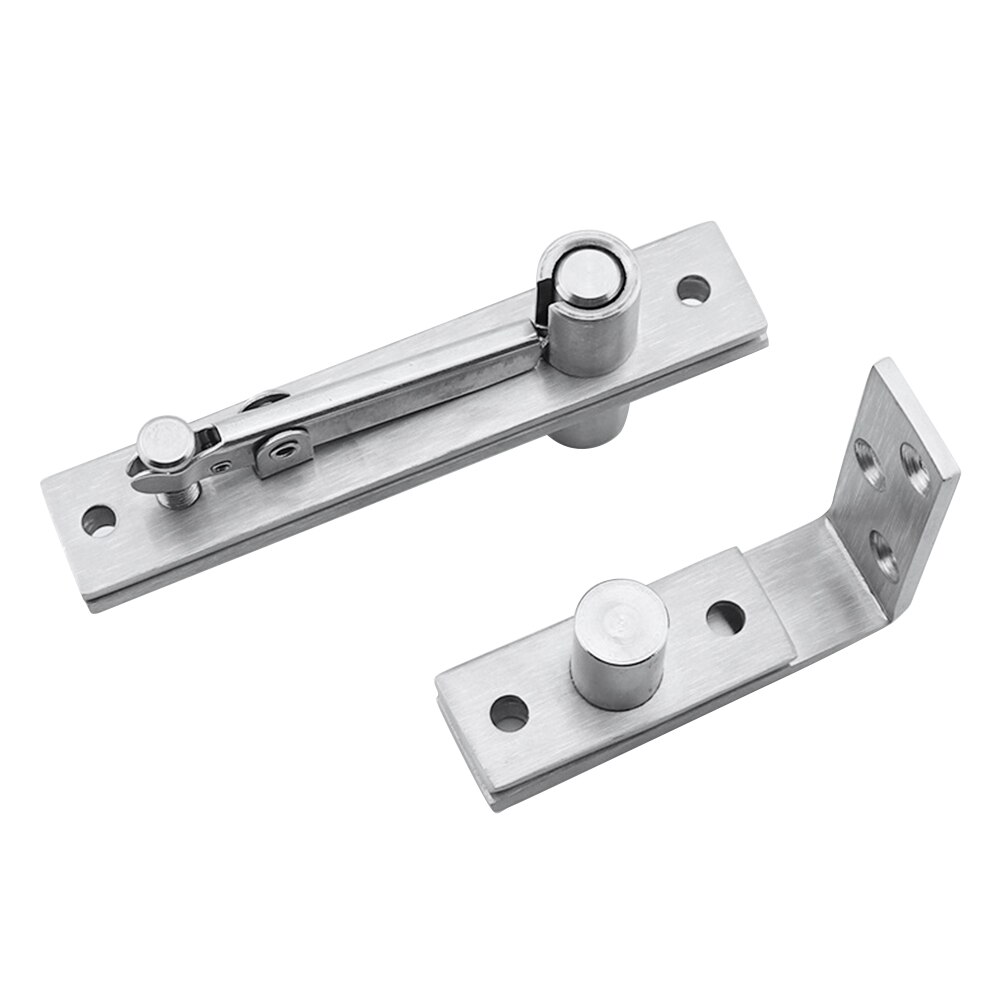 For Door Furniture Easy Install 360 Degree Rotation Stainless Steel Silver Tone Hardware With Screws Pivot Hinge Shaft Cabinet