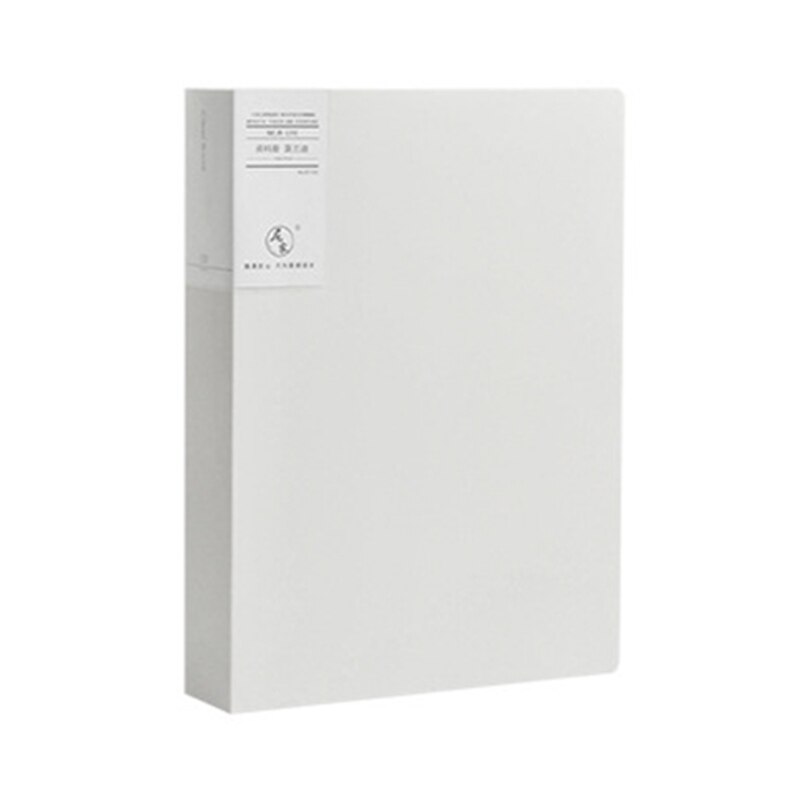 Morandi A4 File Bag 60 Pages Data Book Large Capacity Files Folder Information Booklet Stationery Office School Supplies: B