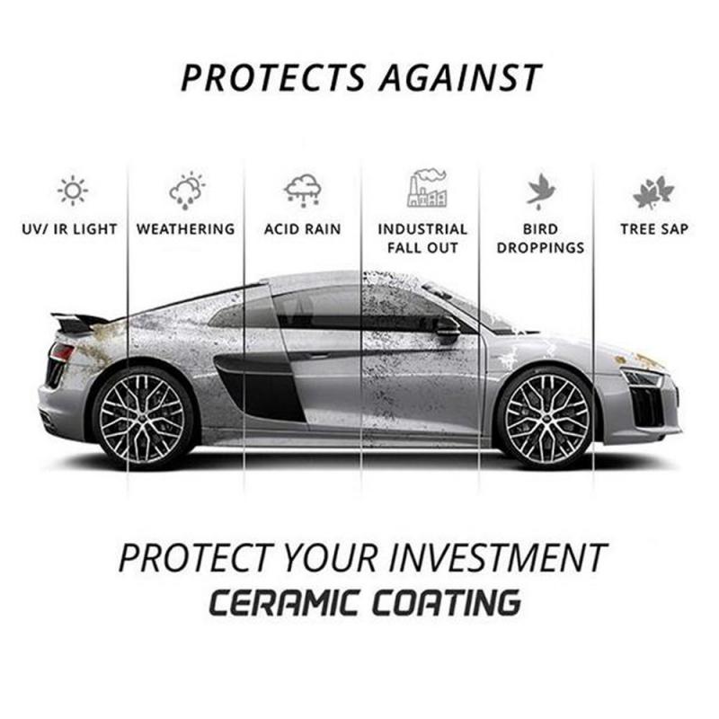 60ml Car Coating Agent Car Interior Anti Scratch Hydrophobic Polish Nano Coating Agent Fog-Free Protection Coating Agent Car