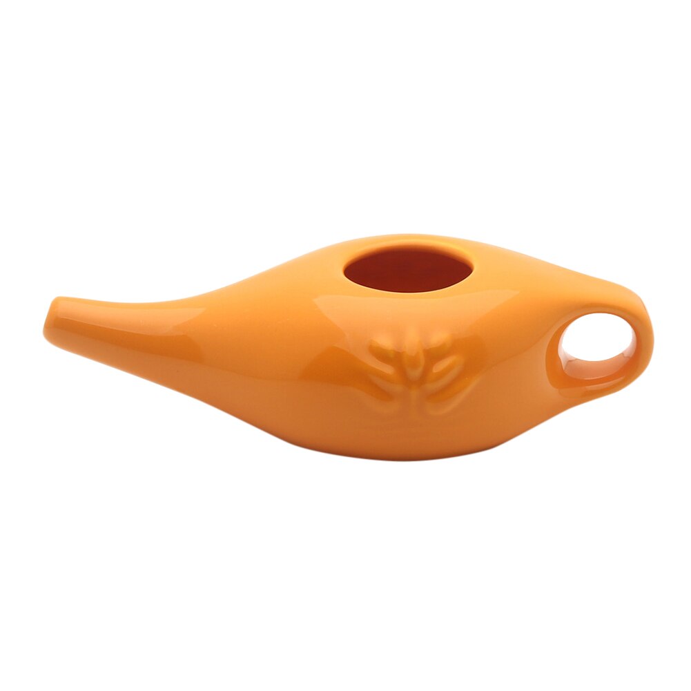 250 Ml Allergy Nose Cleaning Equipment Portable Neti Nose Wash Ceramic Neti Pot Washing Kit For Outdoor Hiking Sinus Rhinitis: Orange