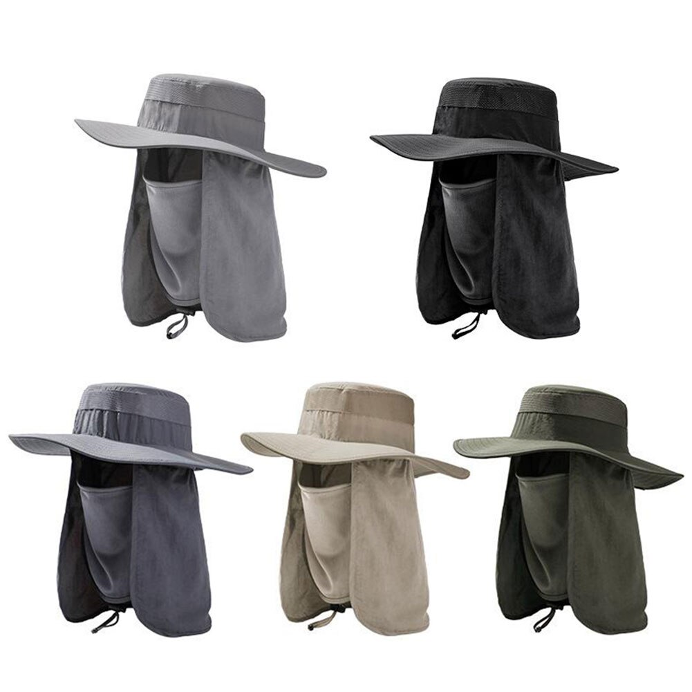Chapeau de Protection contre le soleil pour hommes, casquette de Protection contre les UV pour le visage et le cou, pour Sport en plein air, randonnée, pêche