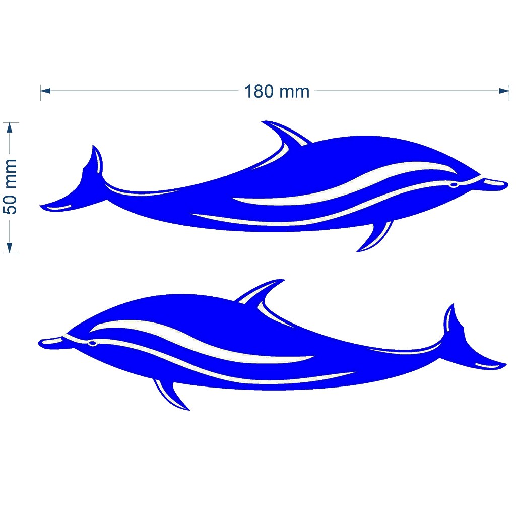 Neue 2 Stck Delfin Vinyl Aufkleber Aufkleber für Kajak Kanu Stiefel Auto Surfbrett freundlicher Schlafzimmer Schließfach Glas Fenster Laptop Kajak aufkleber