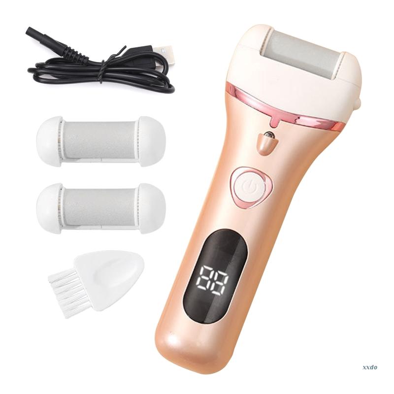 Electric Foot Callus Remover Men Pedicure Tools Kit Foot File: Gold