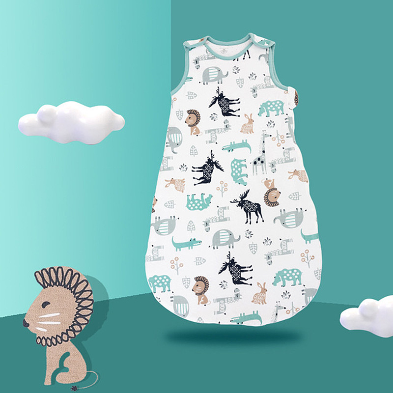 Baby Slaapzakken Katoen Kinderen Nachtkleding Dunne Mouwloze Kinderen Pyjama Zachte Slaap Zakken Voor Kid Jongens Meisjes Slaapzak: S5 Sleeping Bag / L Height Within 80cm