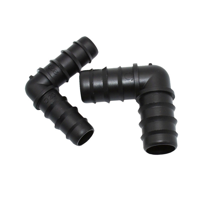 Wxrwxy riego de jardín 20mm codo púa 25mm juntas dobladas conector de riego púas 3/4 manguera conector de junta de reparación 5 uds
