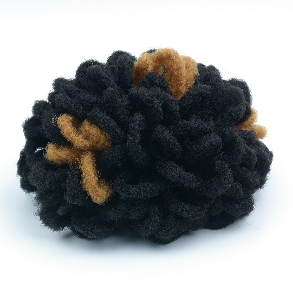 Afro Dreadlocks Puff Ponytail Drawstring Synthetic Chignon Buns Nu Faux Locs Ponytail Short Clip In Hair Extentions For Women: 2