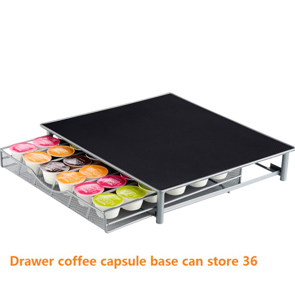 54 stk 36 stk nespresso kapsler metal kapsel kaffepude holder stativ kapsel opbevaring skuffer organizer kaffestel sæt: Default Title