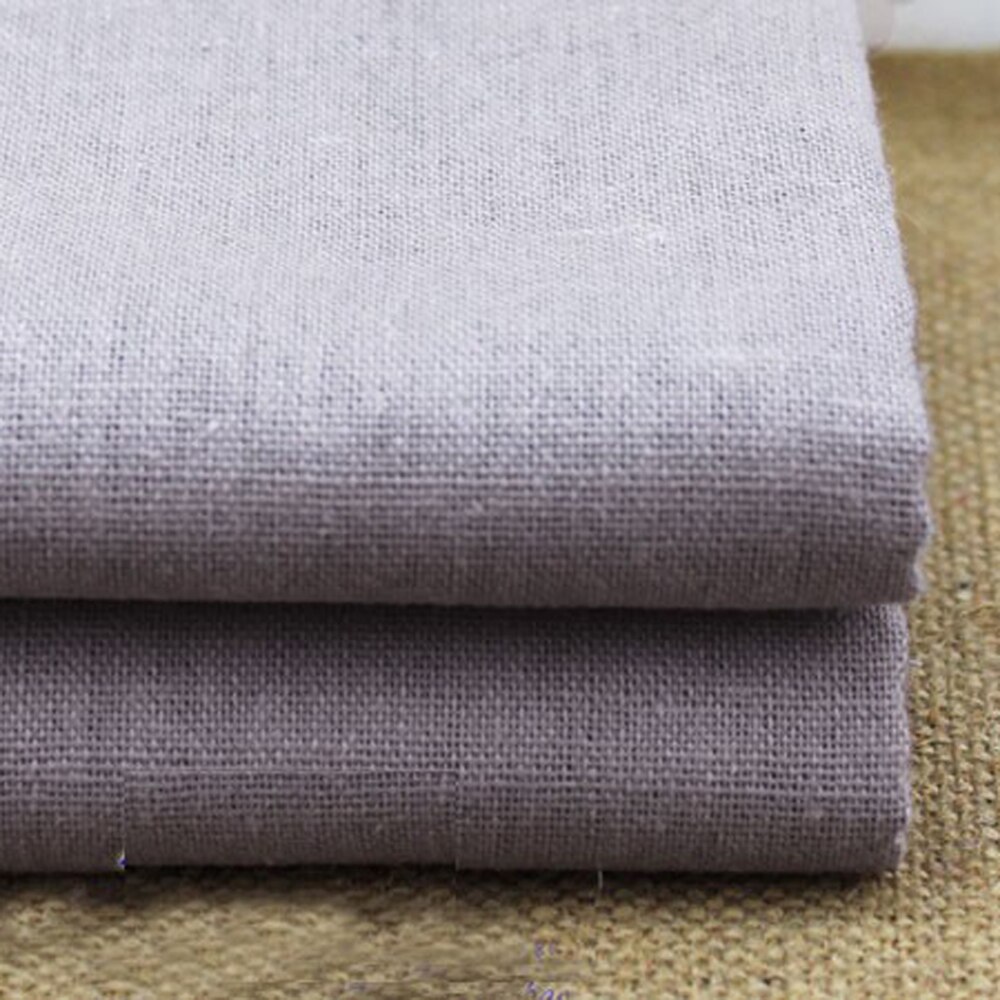 50cm*140cm light gray linen fabric DIY decorate linen cotton material artware handwork fabric cloth