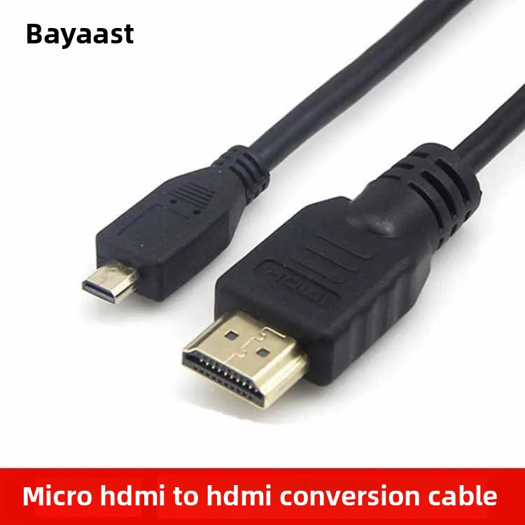 1.5 meter mikro-hdmi till hdmi-kabel datoranslutning hd-kabel a till d-omvandlare kontorsdatorhårdvarukablar
