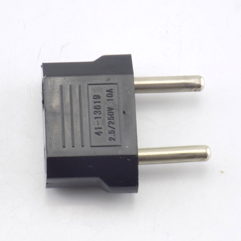 Adaptador de enchufe europeo, americano, australiano, Europeo, de viaje, conector de salida C1, 2 piezas: tipo 1