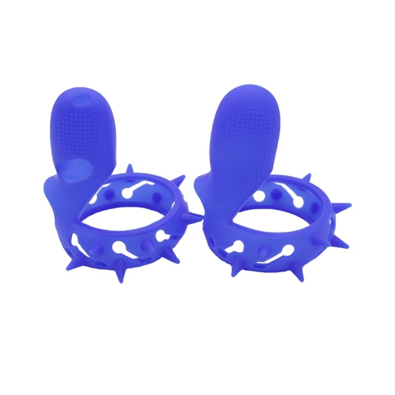 For oculus quest/rift s full beskyttende erme vr touch controller deksel hudhåndtak skallgrep knokestropp oculus accessori: Blå