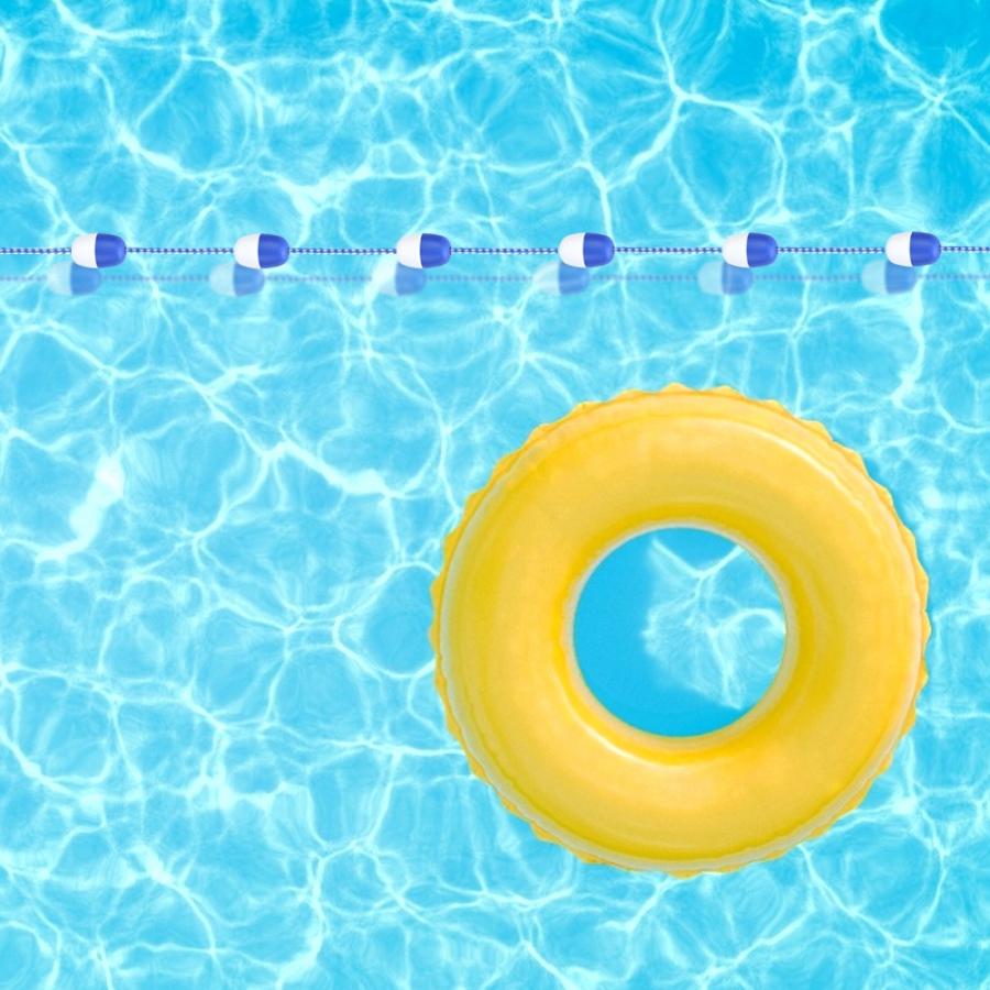 Safety Divider Rope 5m Swimming Pool Safety Divider Rope Floating Rope Lane Line Pool Equipment (11 Balls)
