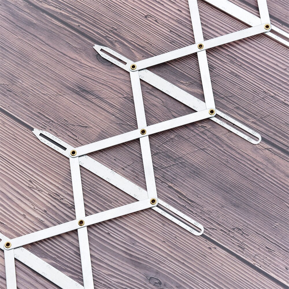 Buttonhole Spacer Expanding Aluminum Sewing Gauge Measuring Marking Tool for Grommet Button Holes Window Curtain Drapery Button