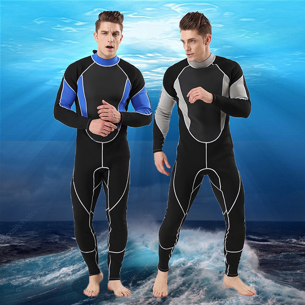 Men Wetsuit Full Body Suit Super Stretch Diving Suit Swim Surf Snorkeling Swimwear Sport Scuba Swimsuits Jumpsuit Surfing