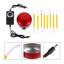 1 Set Pottery Wheel Direction Adjustable Pottery Machine with Tool US Plug