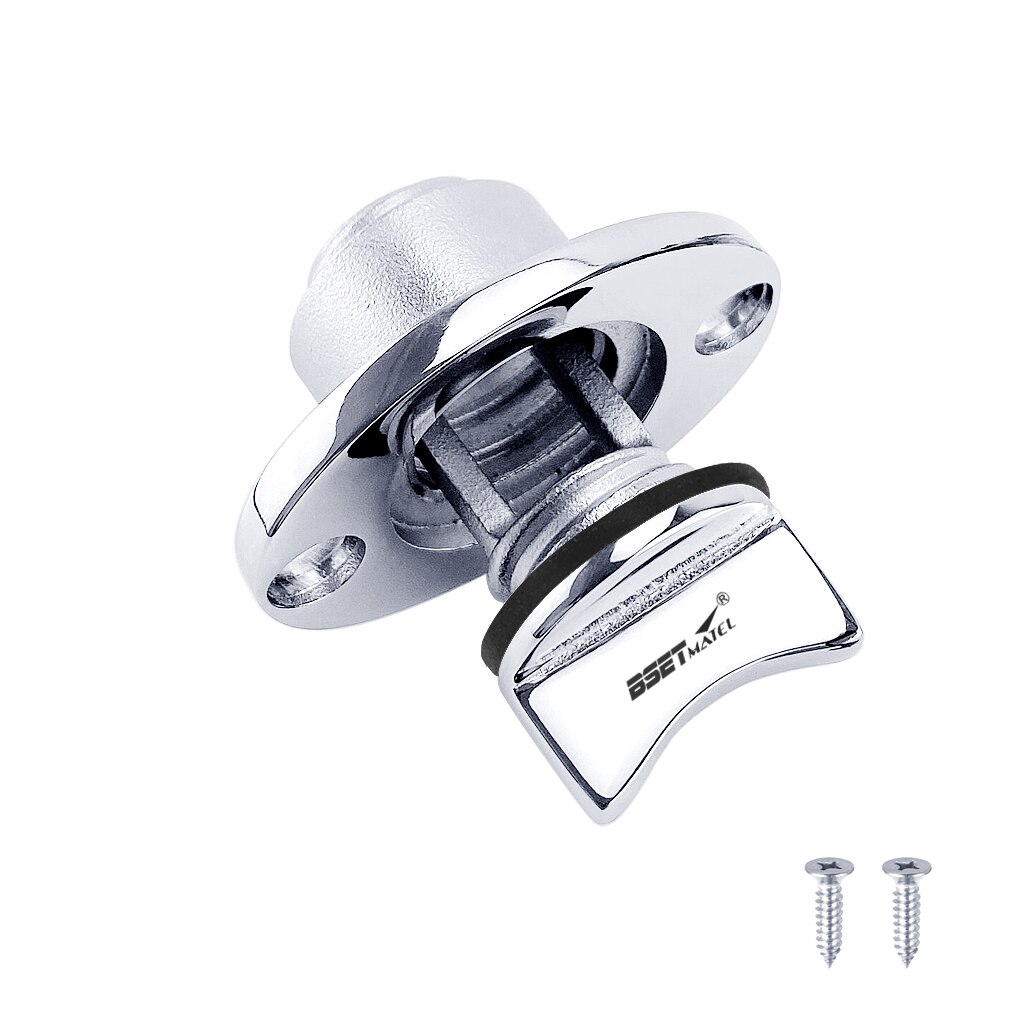 Universell 25mm 1 & #39 ;& #39 ; rustfritt stål 316 båt girbord akterspeil skrog dreneringsplugg stikkontakt propp hull drenering kajakk kano tilbehør: Svart pakning