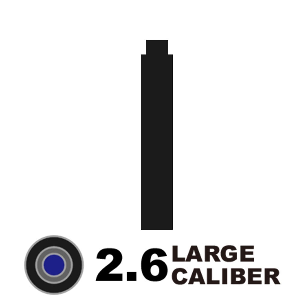 Pluma estilográfica Universal, recarga de tinta, color negro, 2,6/3,4, 10 Uds.: 2.6 black
