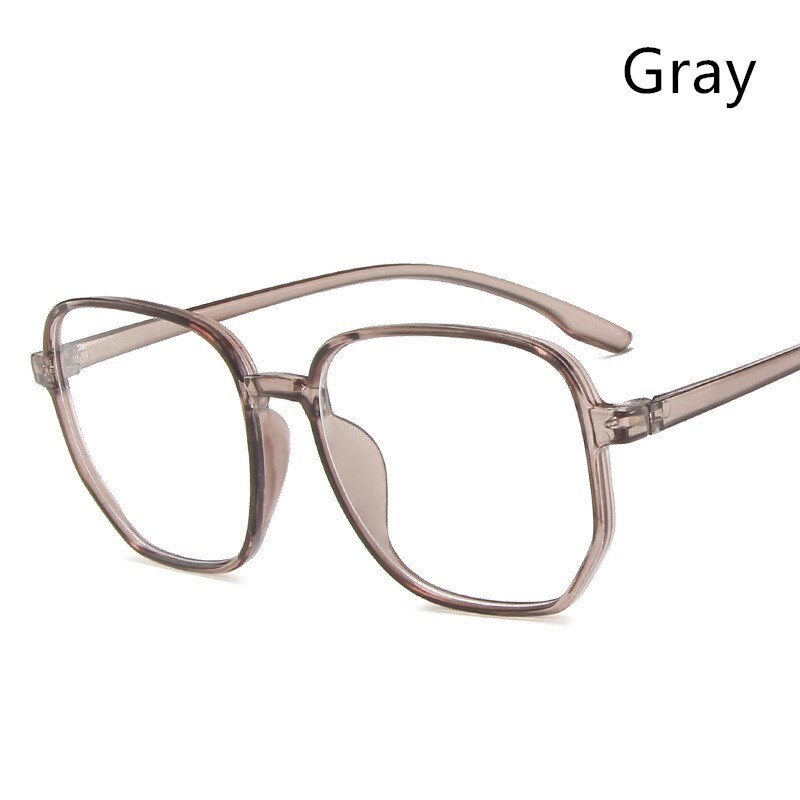 1Pair Blue Light Glasses Clear Regular Computer Gaming Glasses Women Eyewear Improve Comfort Anti Blue Ray Eyeglasses: Gray