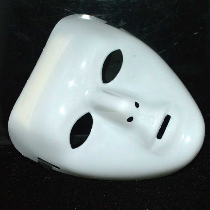 Diy Wit Masker Pulp Leeg Hand Geschilderd Masker Persoonlijkheid Masker Gratis Creatieve D9R8
