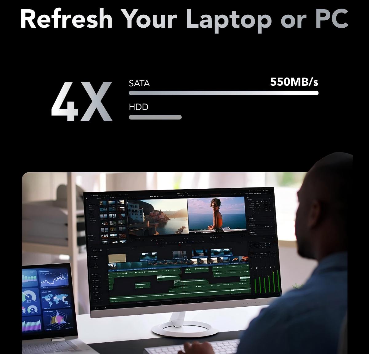 Lexar NS100 SATA III SSD Internal Solid State Disk Hard Drive Read up to 520MB/s 2.5 Inche 128GB 256GB 512GB 1TB 2TB for PC