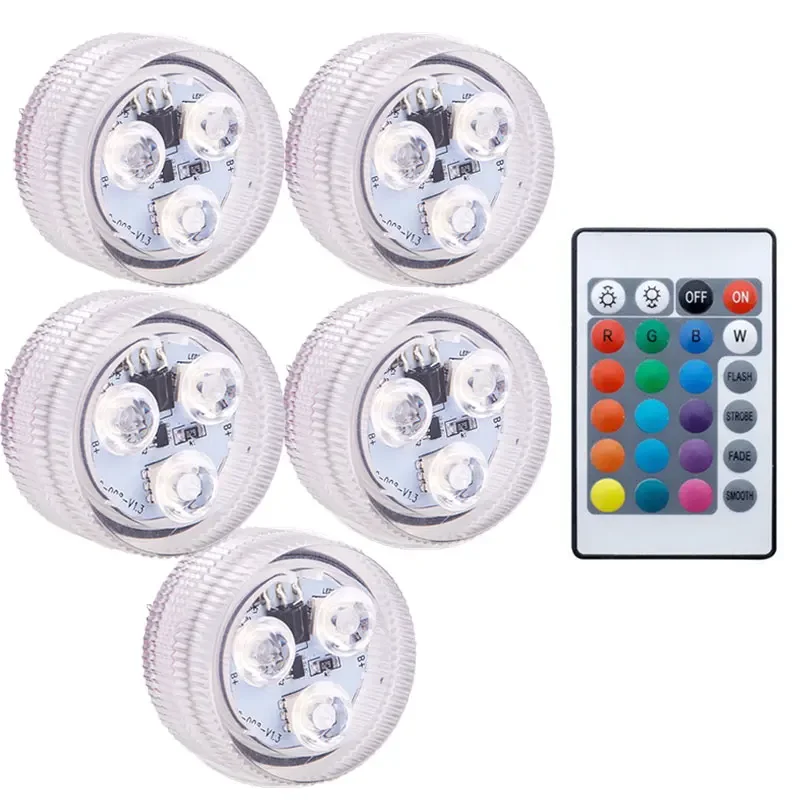 16 Kleuren Onderwater Licht Met Afstandsbediening Rgb Waterdicht Zwembad Accessoires Licht Onderwater Verlichting Voor Vijver Vaas: Rood