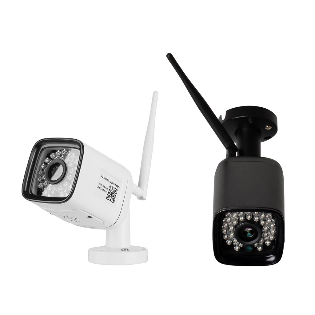 Draadloze Camera Wifi 1080P Beveiliging Indoor Outdoor Nachtzicht Zwart