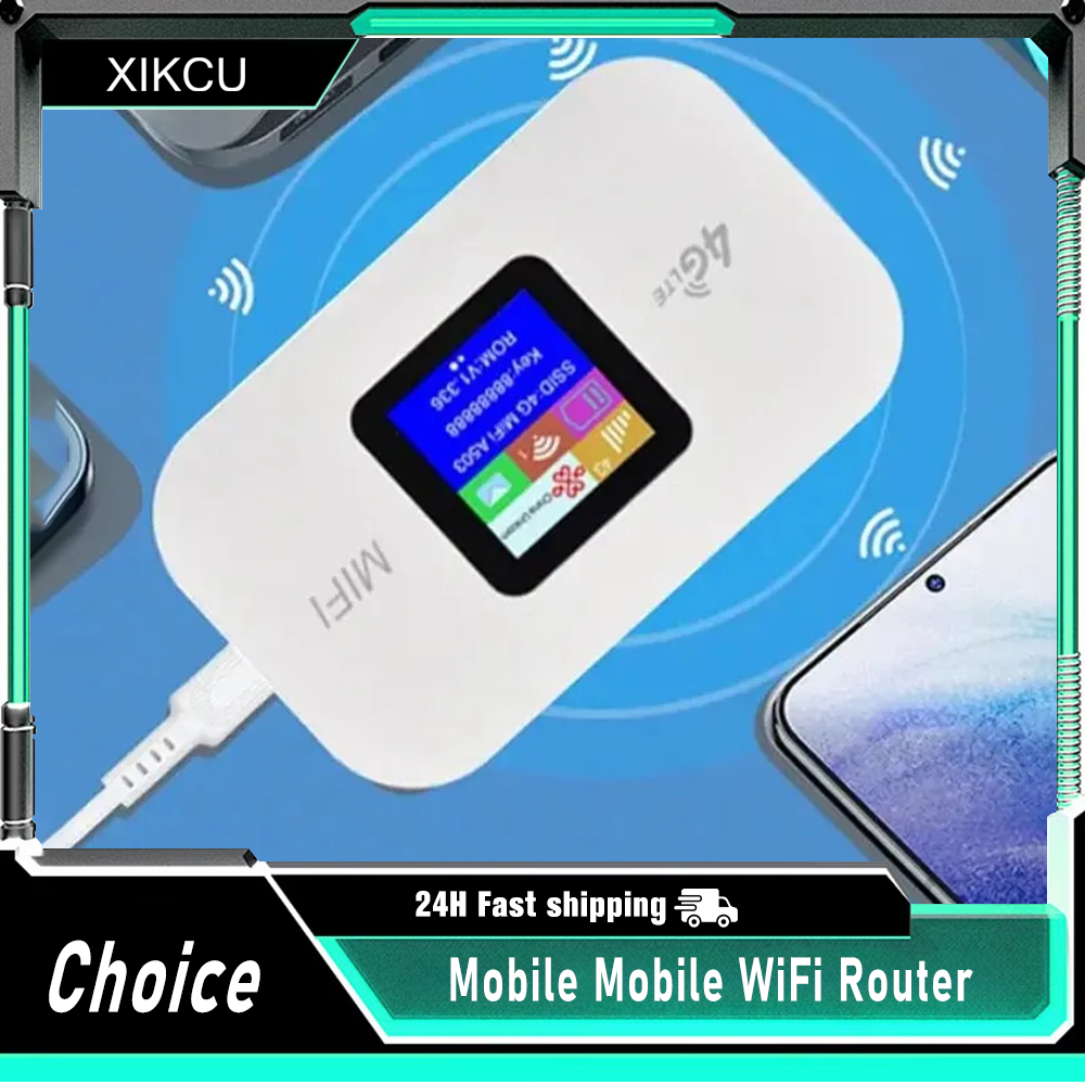 Router 4G LTE Bezprzewodowy WiFi Przenośny Modem Mini Hotspot Zewnętrzny Kieszonkowy Mifi 150mbps Gniazdo Kart SIM Repeater 3000mah