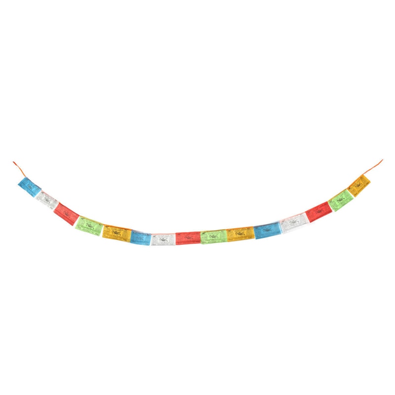 Religiøse flag tibetanske buddhistiske forsyninger farveprint bønneflag kunstig silke tibet lunge ta banner skrifter streamer
