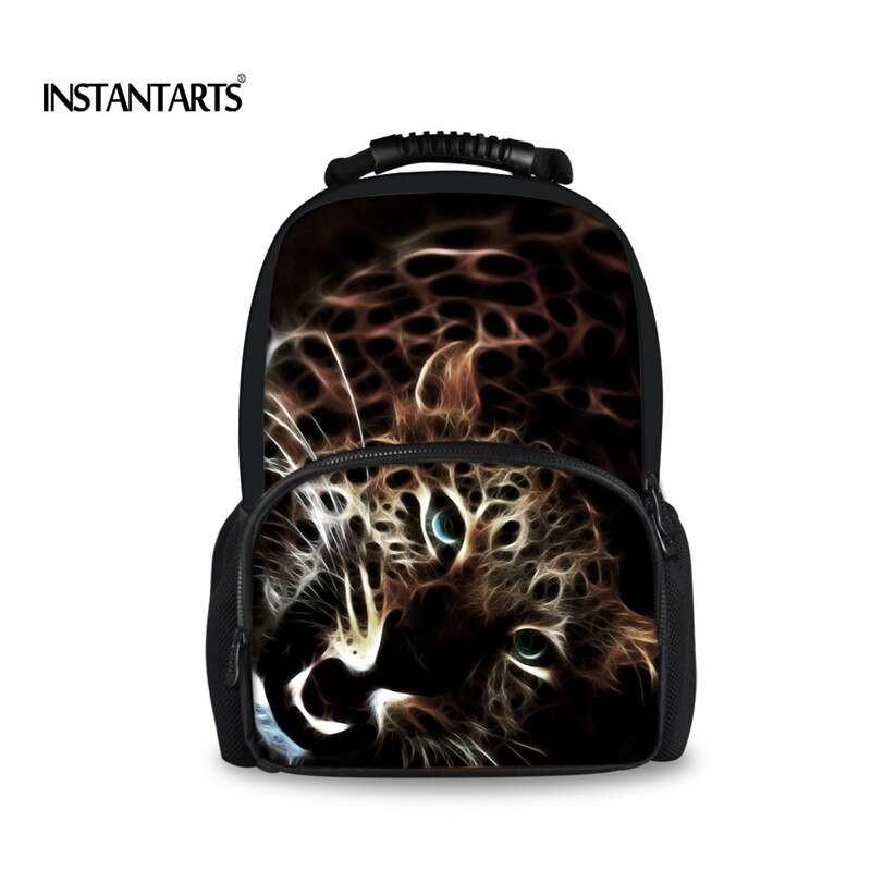 INSTANTARTS Cool Tiger Zebra Men Felt Backpack Travel Laptop Bagpacks for Male 3D Animal Printing Backpacks Boys Mochila Escolar: CC1363A