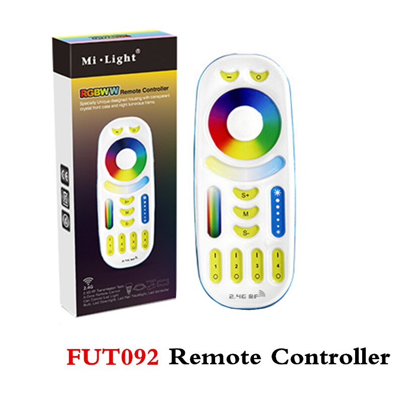 Miboxer 6w rgb + cct ledet hagelys + strømkabelsett  ip66 vanntett milight  dc 24v ledet hageplenlampe belysning futc 08 futc 08a: Fut 092