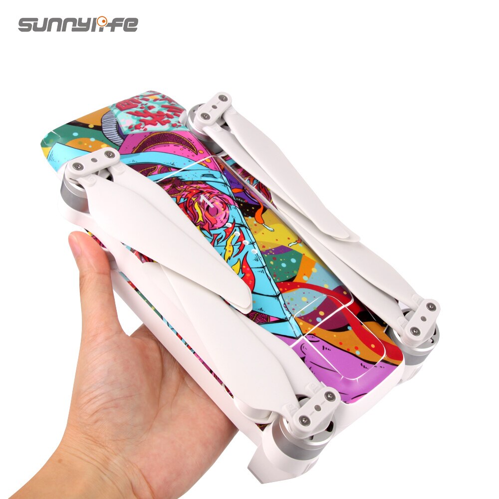 Sunnylife PVC Stickers Protective Skin For Xiaomi FIMI X8 SE Drone Decals Fimi X8 Wrap Waterproof Scratch Resistant