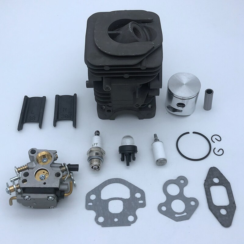 Top 39mm cylinder stempel karburator pakning motor kit til husqvarna 236 240 235 motorsav motor udskiftningsdele 545050417