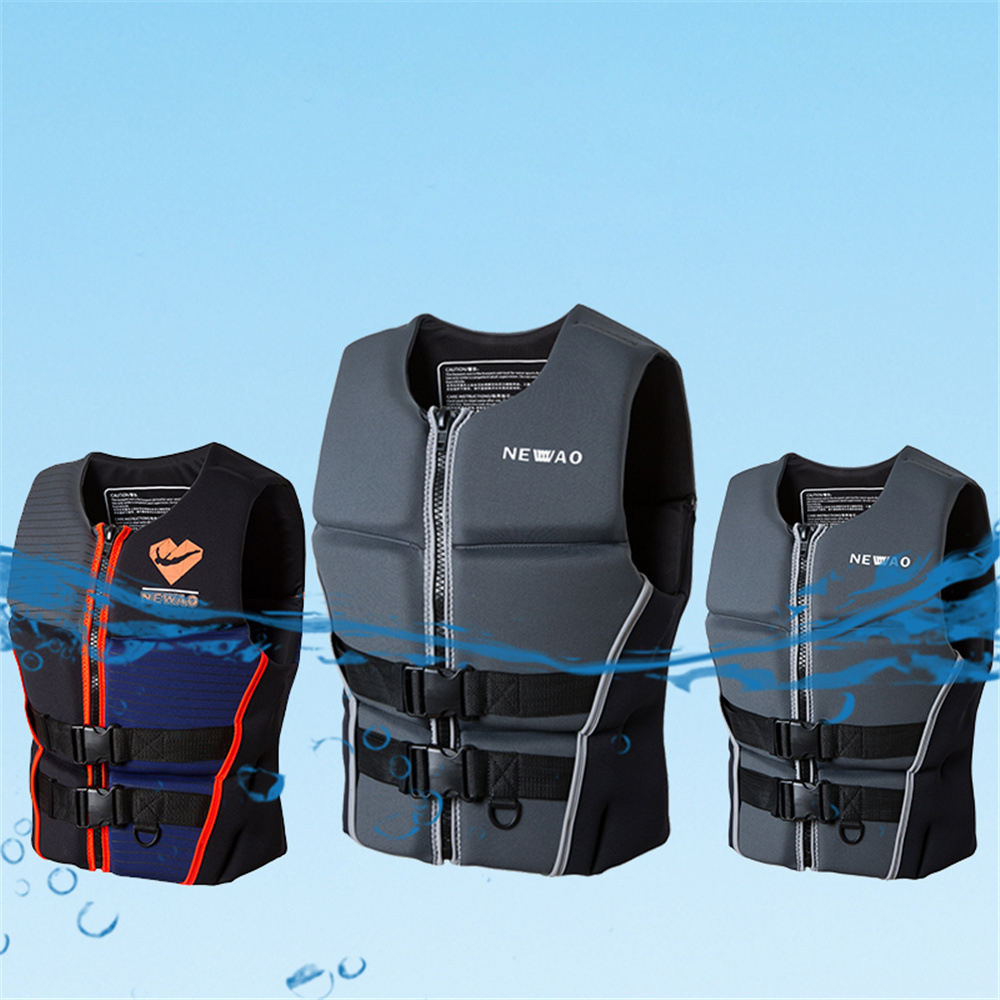 Chaleco de supervivencia Universal para exteriores, flotabilidad de neopreno, salvavidas para adultos, lancha motora a la deriva