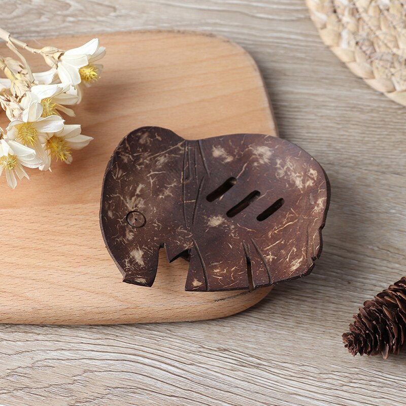 12Styles Natural Carbide Wood Soap Dish Wooden Soap Container Travel Wood Soap Box Shower Plate Bathroom Soap Holder: style4