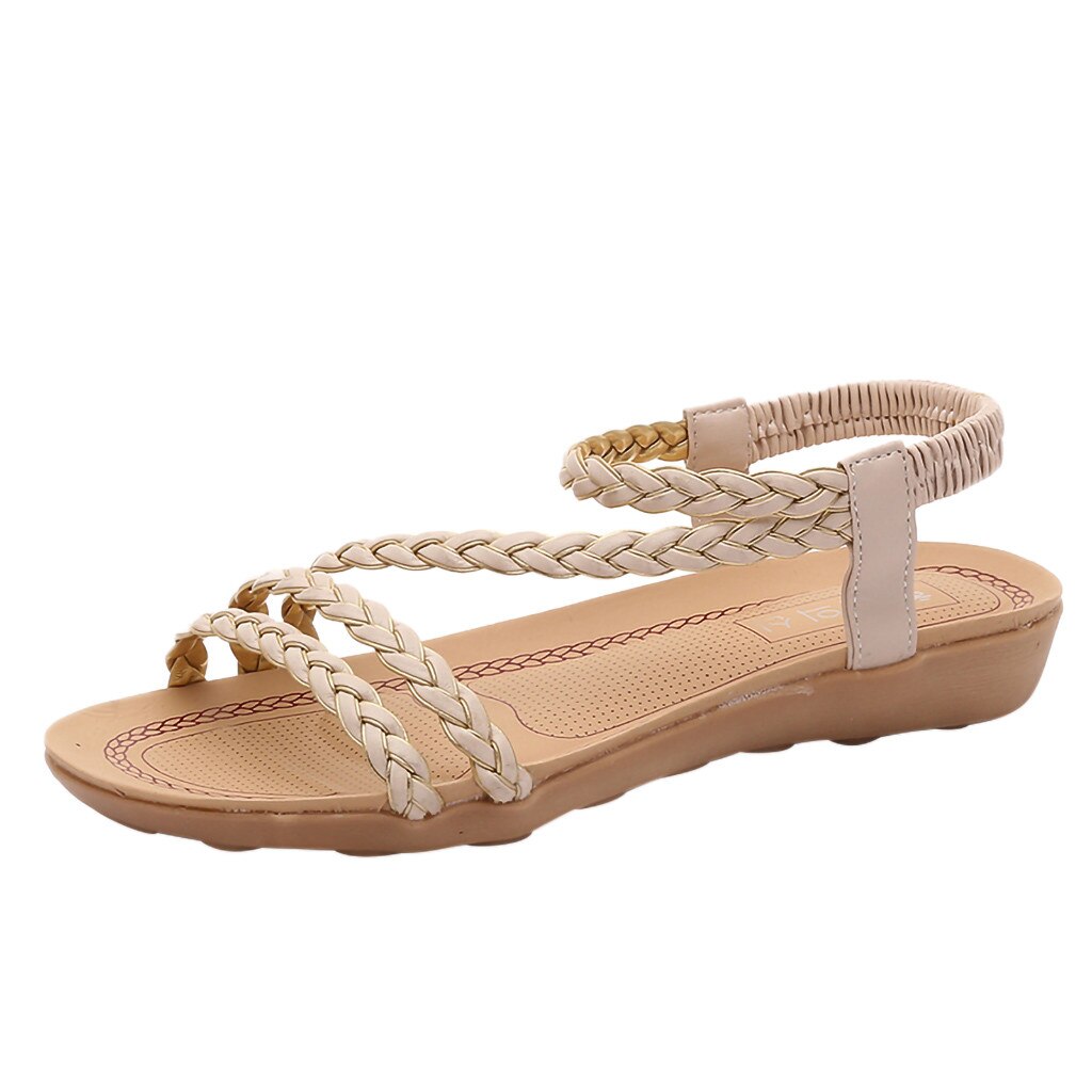 Spriing & Zomer vrouwen Schoenen Vis Mond Romeinse Schoenen Voor Woemen Casual Platte Sandalen Dames 30 **: B / 7.5