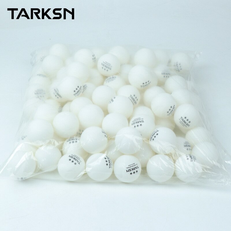 Hvid / gul 3-- stjernet premium ping pong-bolde avanceret træning bordtennis højtydende abs bulk udendørs 30/50/100- pakke: Hvid 100 stk