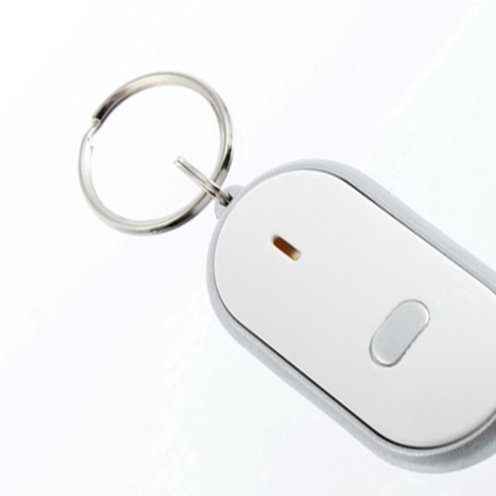 FAMSHIN LED Anti-Lost Key Finder Find Locator Keychain Whistle Beep Sound Control Torch Party