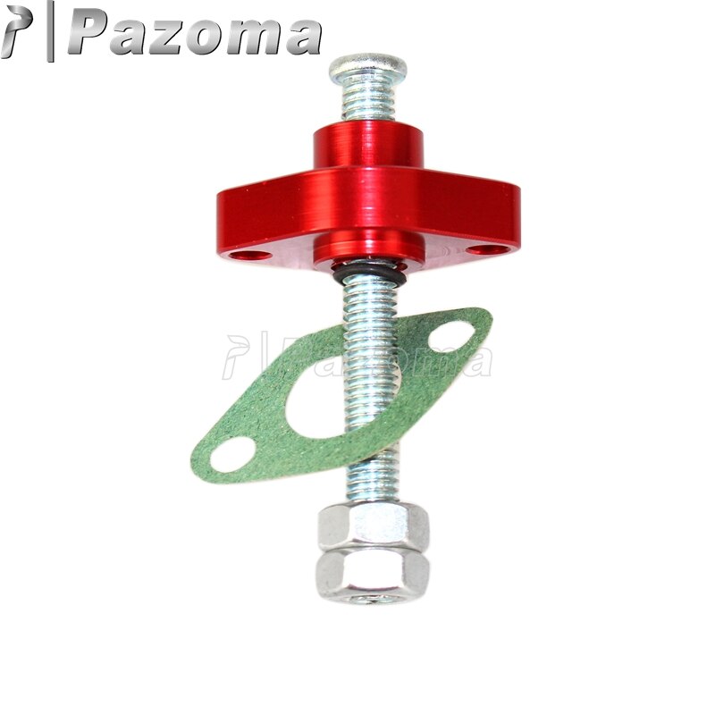 APE leva-tensor de cadena de distribución Manual, con junta para Yamaha Off Road TTR 225 230 250 XT 225 250 350 TW 200 YZ WR 250 400 426 450: Rojo
