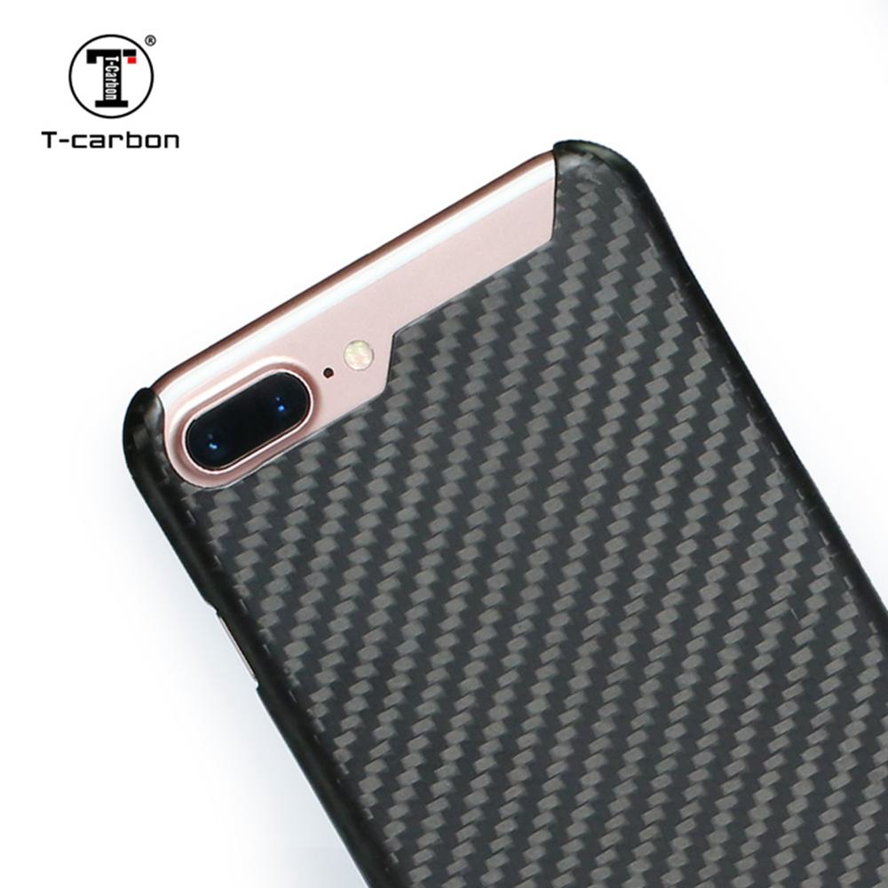 T-Carbon Luxe Mobiele Telefoon Beschermhoes Glossy Black