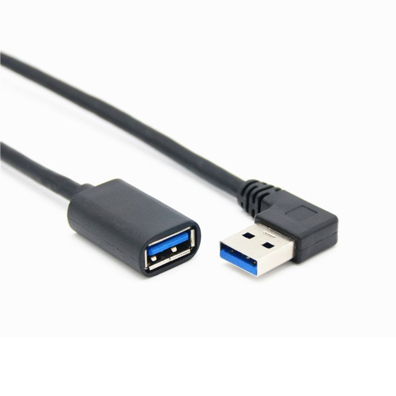 90 Graden Haakse Super Speed Usb 3.0 Man-vrouw Extension Cable Cord Adapter 30 Cm/60 Cm
