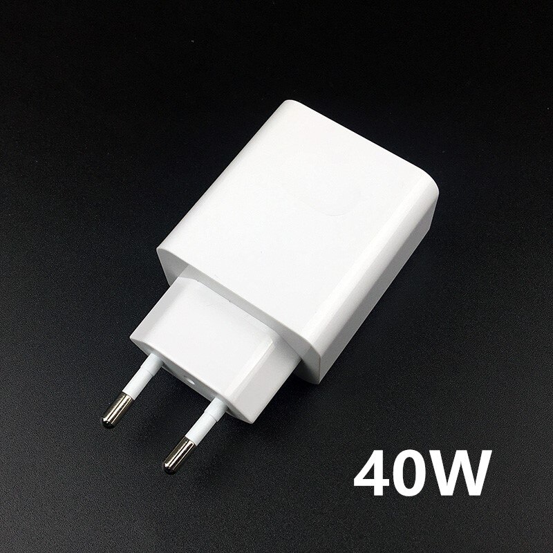 Huawei-cargador P40 PRO Original, 40W, 22,5 W, supercarga, Cable USB C, Huawei p30 pro, p40 lite, nova 5t, 6, 7i, mate 20x, xs, mate 30 pro: 40W EU charger