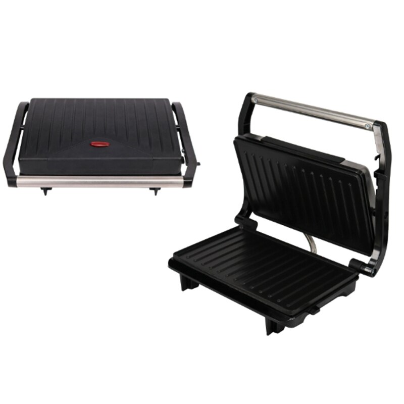 Elektrisk grill husholdningsgrillemaskin røykfritt grillet kjøtt sandwich maker frokost hamburger maskin til toast brød biff