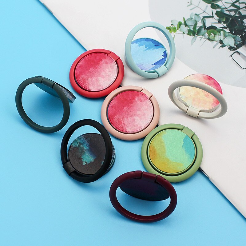 Mobile Phone Ring Holder Smartphone Stand Phone Accessories Round Phone Stand Socket Magnetic Holder for Car iPhone Samsung