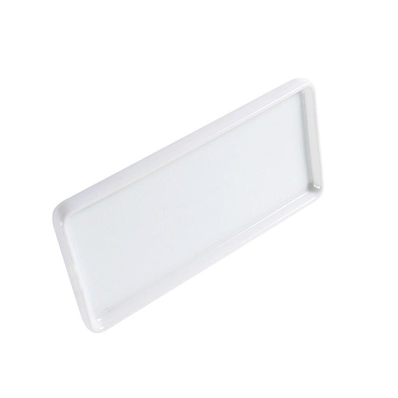 2pcs/1pc Rectangle Porcelain Trays Bathroom Storage Trays Ceramic Base Sanitary Storage Pallet Food Serving Tray For KTV Hotel