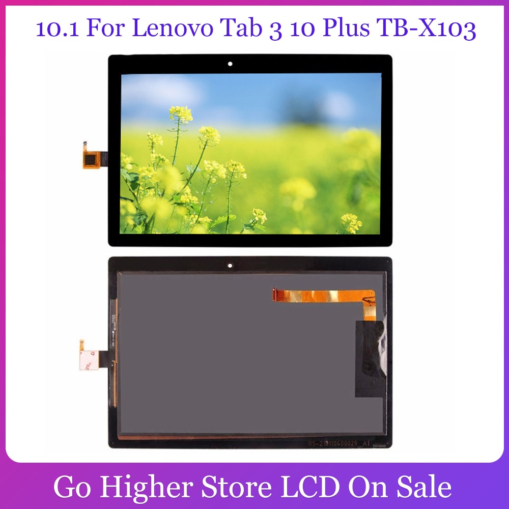 10.1 til lenovo tab 3 10 plus tb -x103f tb -x103 lcd berøringsskærm panel lcd digitaliseringsenhed  x103