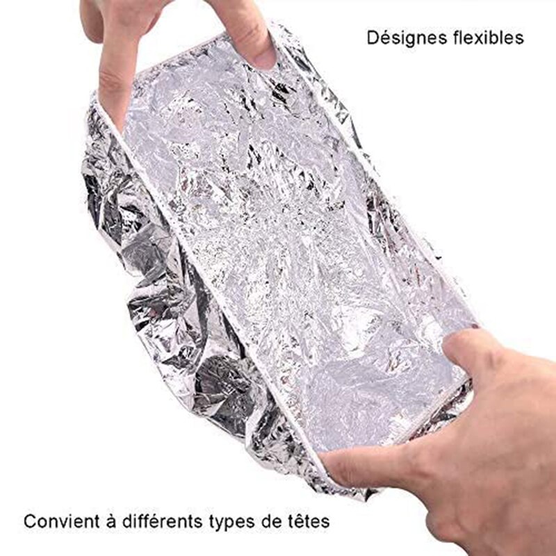 10/8/5/3/1 sztuk folia aluminiowa wodoodporny prysznic czapki jednorazowe ciepła izolacja kapelusz fryzjerstwo czapka spa salon kosmetyczny akcesoria