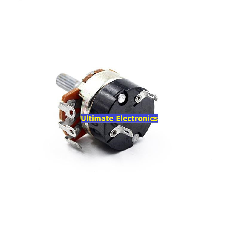 5 stk  wh138-1 med switch potentiometer lysdæmper switch justerbar modstandshastighedsregulator  b20k b50k b500k b5k b10k b250k b100k