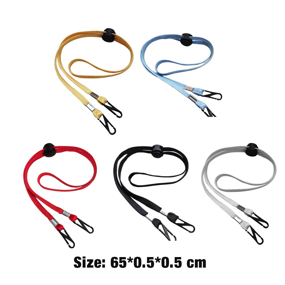 5Pcs Lanyard Masker Band, Met Clip En Verstelbare Stopper, Anti-Slip Zonnebril, bril Met Anti-Slip Ketting, Lanyard